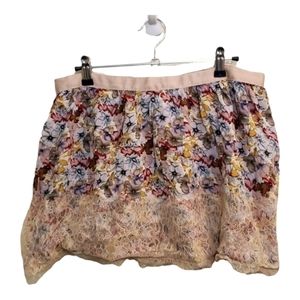𝅺SOLENIO Floral Lace Skirt